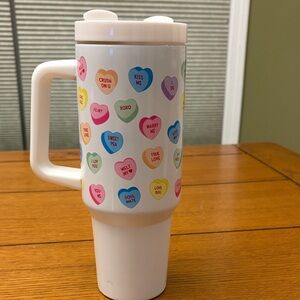 Heart Design Travel Mug